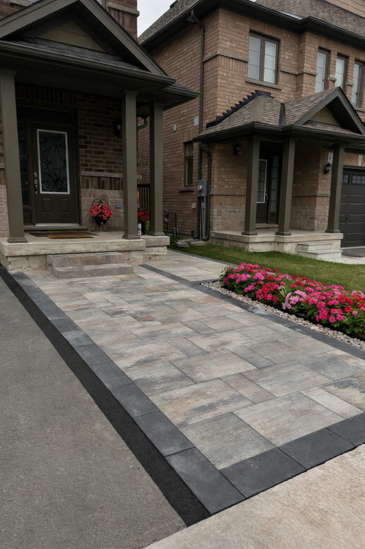 Front Yard vit bud landscaping construction