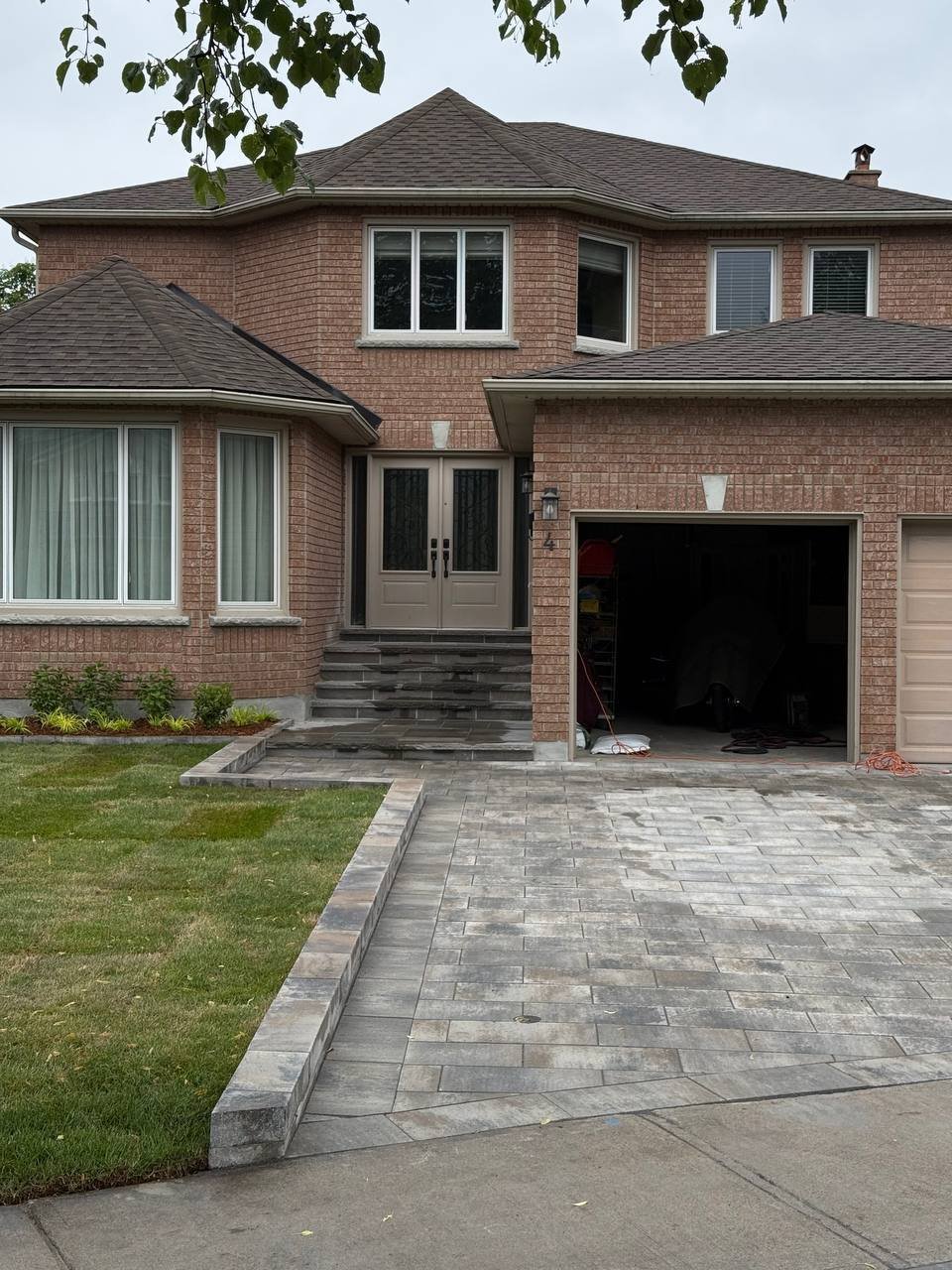 Interlocking driveway installation in the GTA